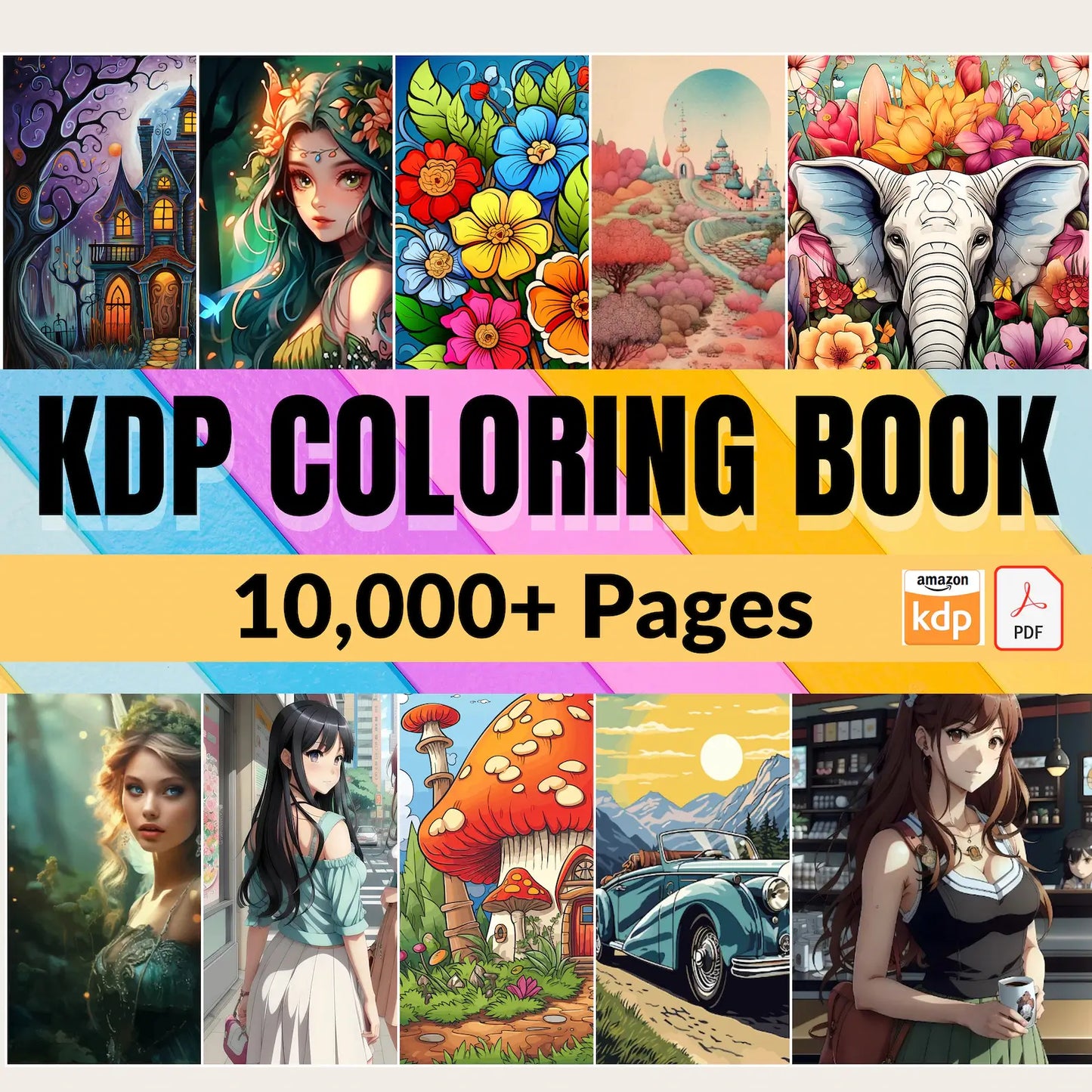 10,000+ Pages PLR Coloring Books | With Resell Rights!