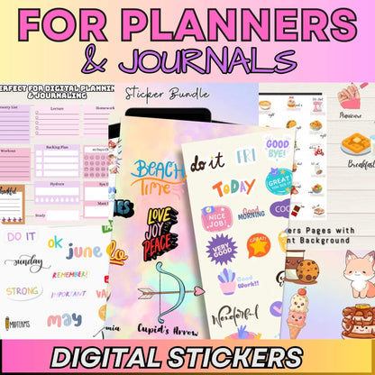 8000+ Digital Stickers For Planners, & Journals |Includes Resell Rights