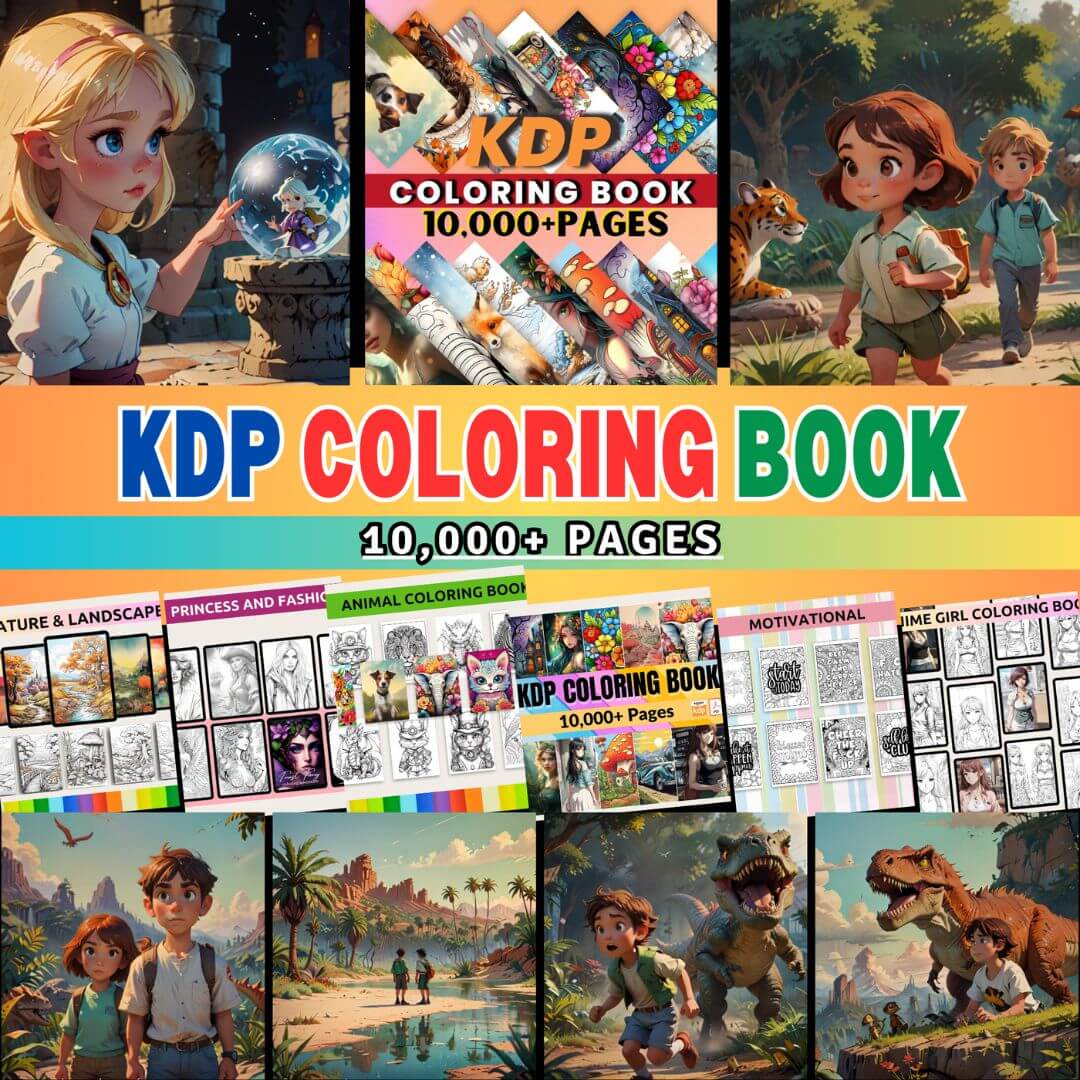 10,000+ Pages PLR Coloring Books | With Resell Rights!