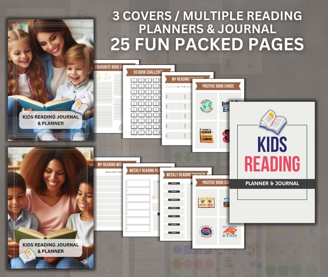 Kids Reading Planner, Journal & eBook | with Resell Rights