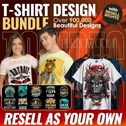 900,000 T-Shirt Designs (with Resell Rights!)