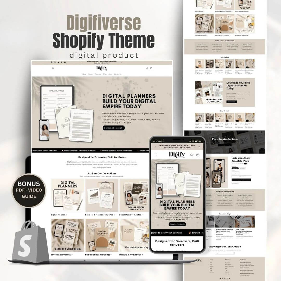 Custom Shopify Store Pre-loaded with our Entire Store Products!