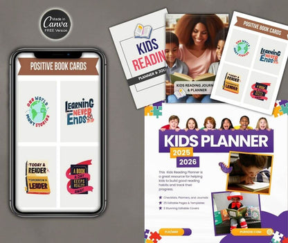 Kids Reading Planner, Journal & eBook | with Resell Rights