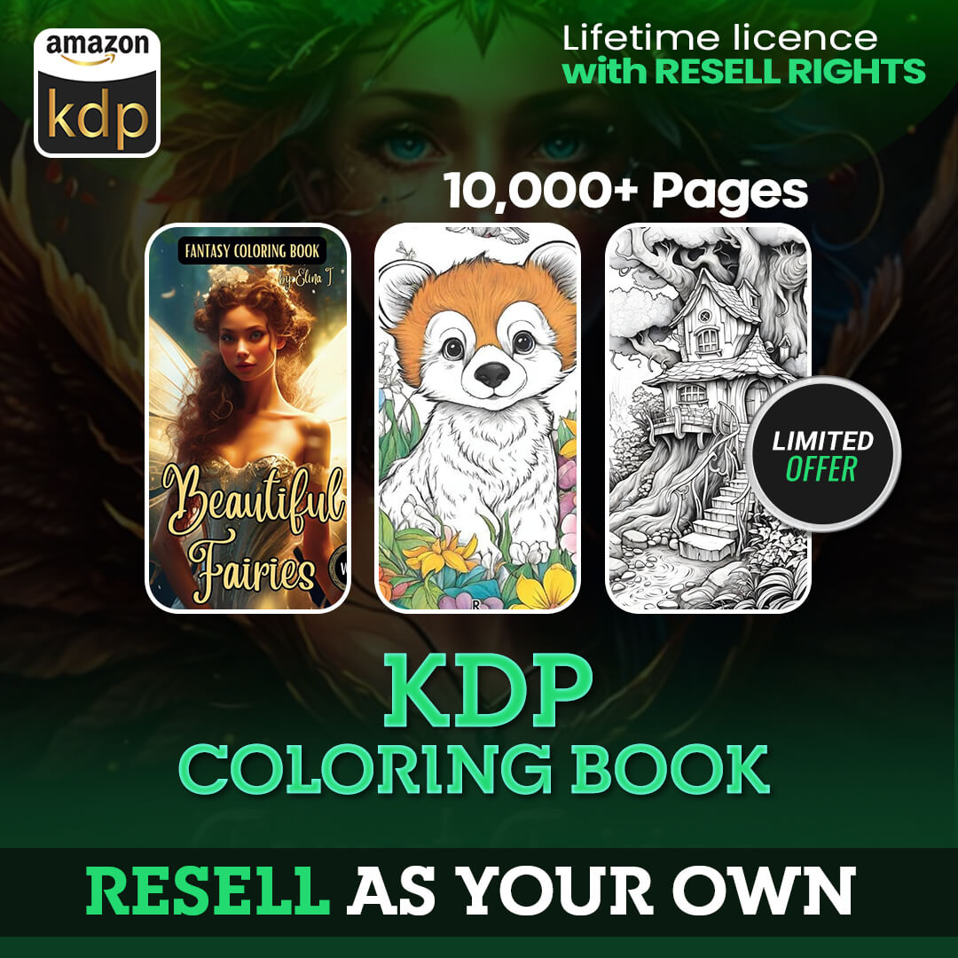 10,000+ Pages PLR Coloring Books | With Resell Rights!