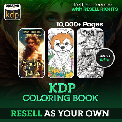 10,000+ Pages PLR Coloring Books | With Resell Rights!