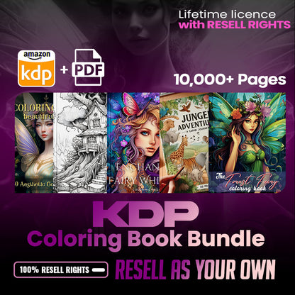 10,000+ Pages PLR Coloring Books | With Resell Rights!