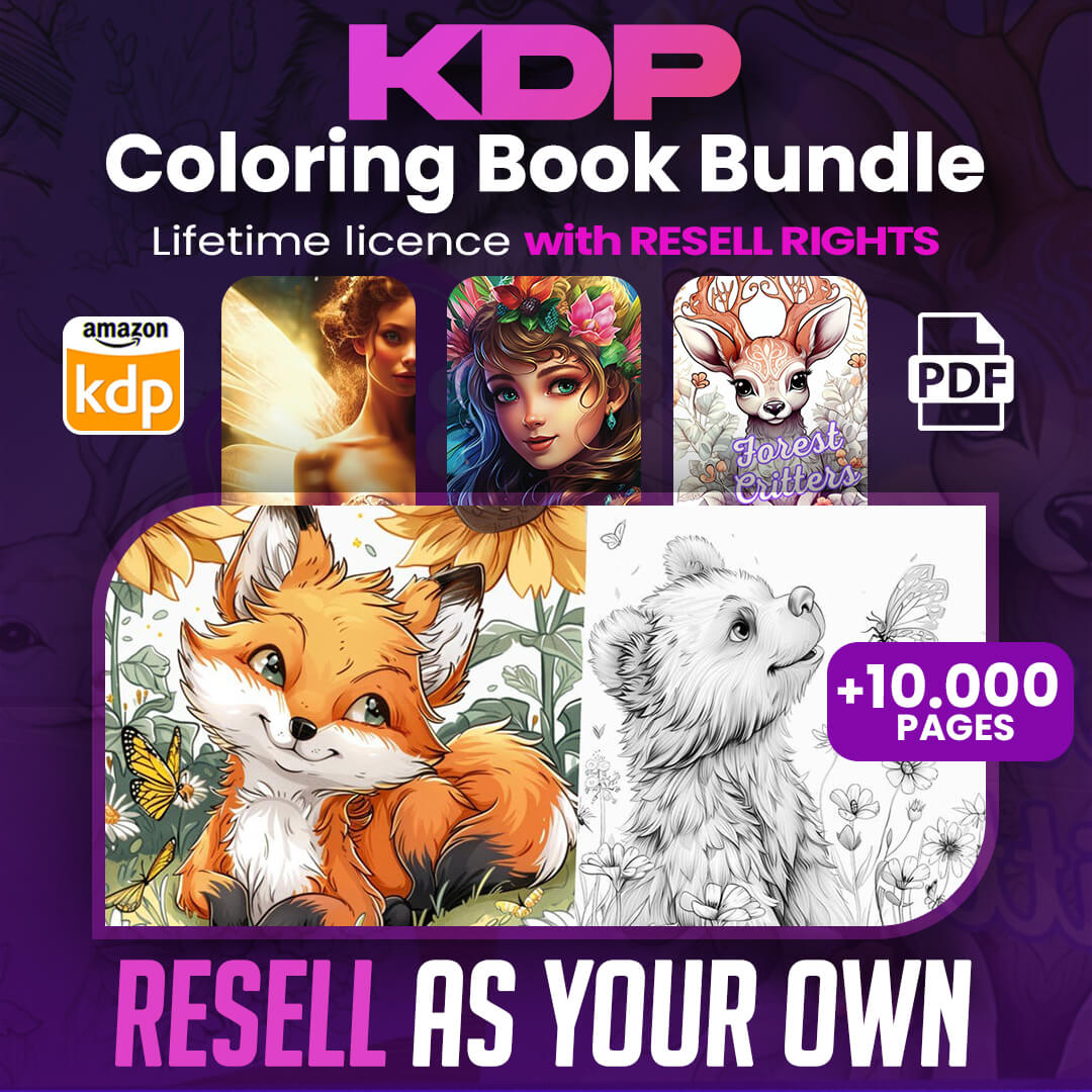 10,000+ Pages PLR Coloring Books | With Resell Rights!