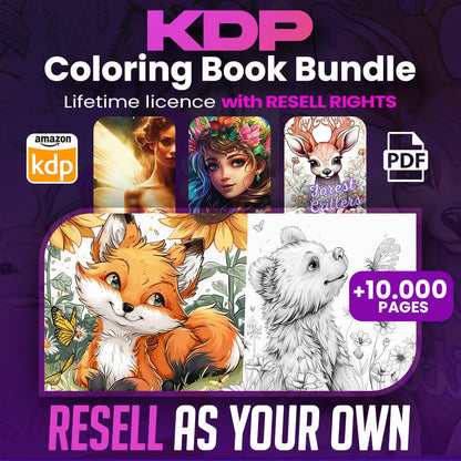 10,000+ Pages PLR Coloring Books | With Resell Rights!