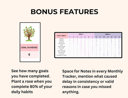 GOOGLE SHEETS & EXCEL HABIT TRACKER TEMPLATE (PLR/MRR)