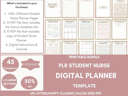 Student Nurse Planner Bundle with Resell Rights