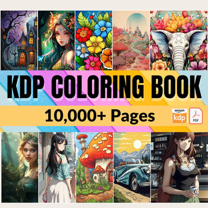 10,000+ Pages PLR Coloring Books | With Resell Rights!
