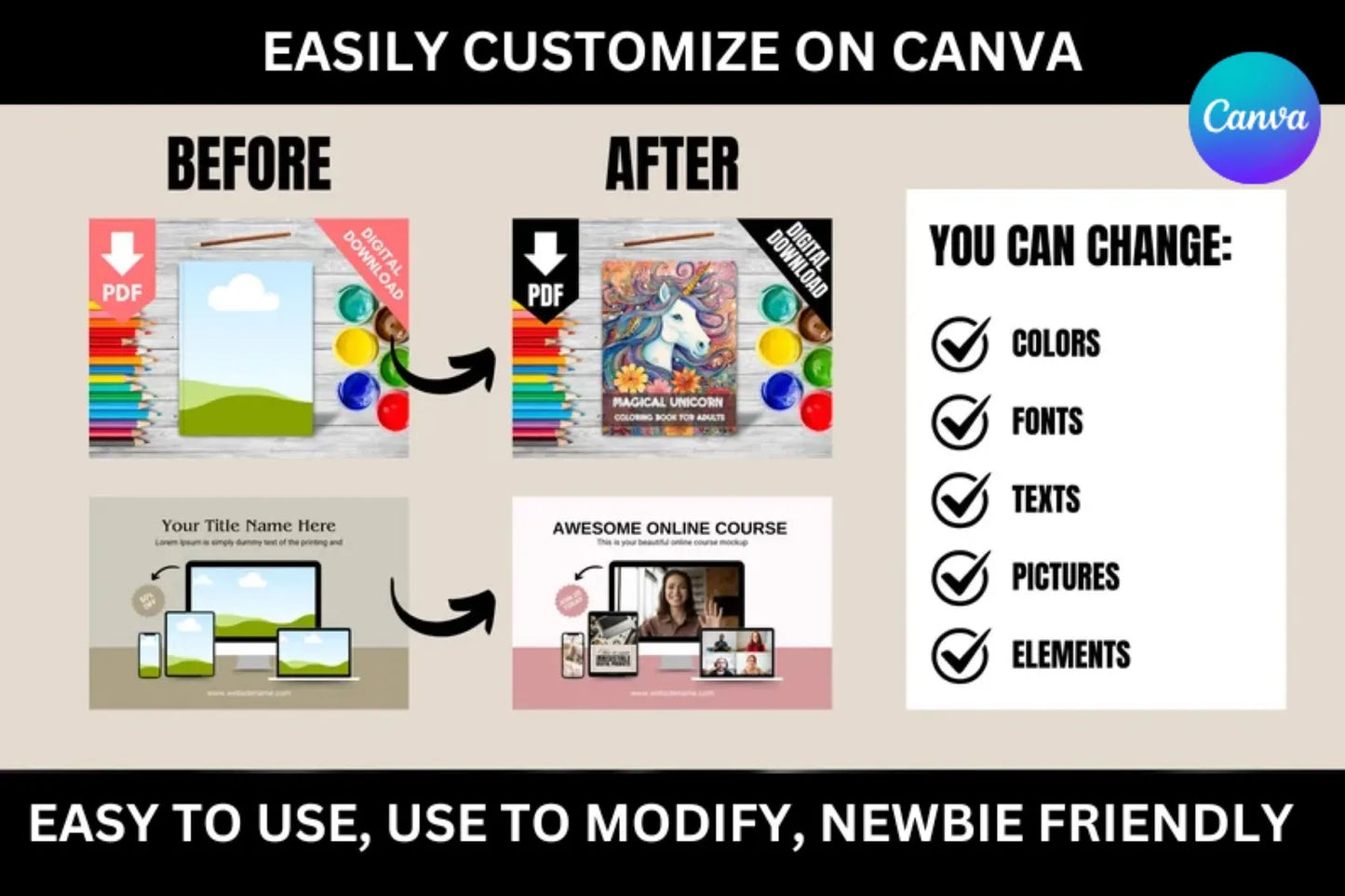 1,400 Editable Mockup Templates for Your Digital Products