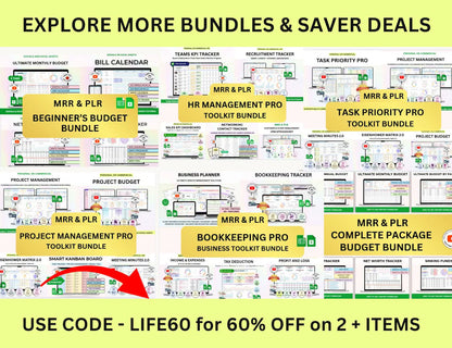 GOOGLE SHEETS & EXCEL HABIT TRACKER TEMPLATE (PLR/MRR)