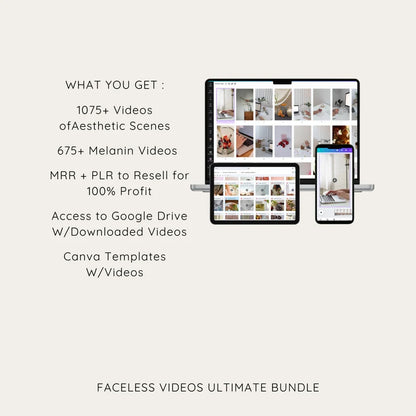 1750+ Faceless Videos Posts with Resell Rights