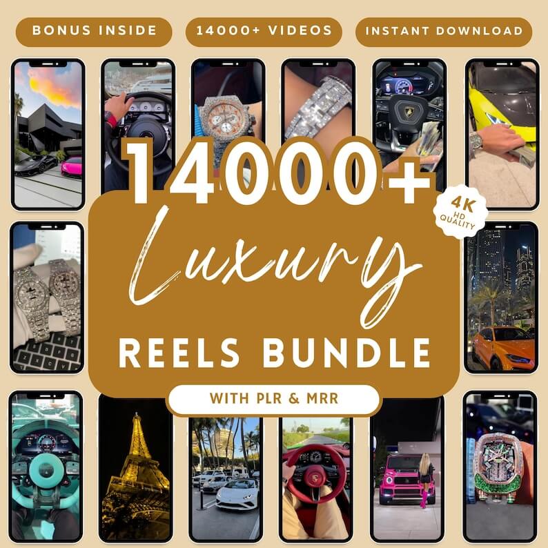 14,000+ Luxury Lifestyle Content (PLR/MRR)
