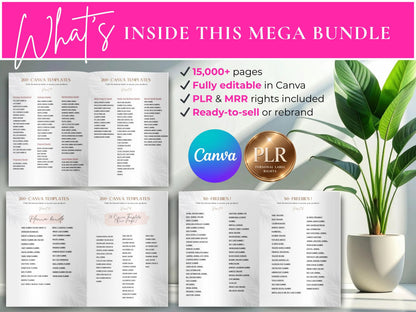 15,000+ Pages PLR Planners, Journals, & Templates | 2026 Bundle | with Resell Rights