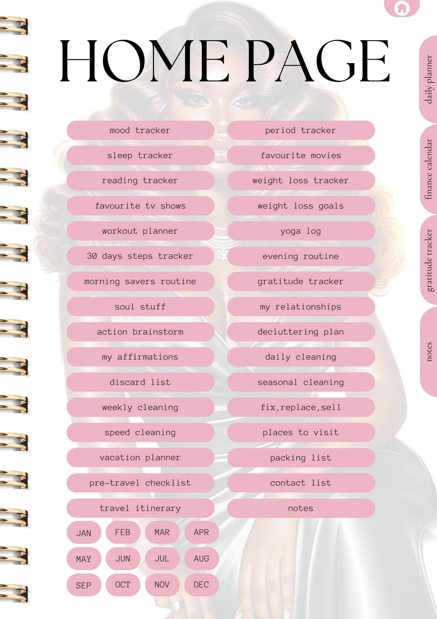 That Girl Planner: Both Digital & Printable | with Resell Rights