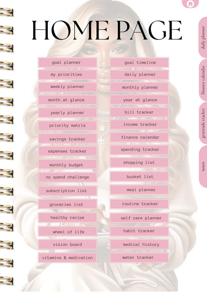 That Girl Planner: Both Digital & Printable | with Resell Rights