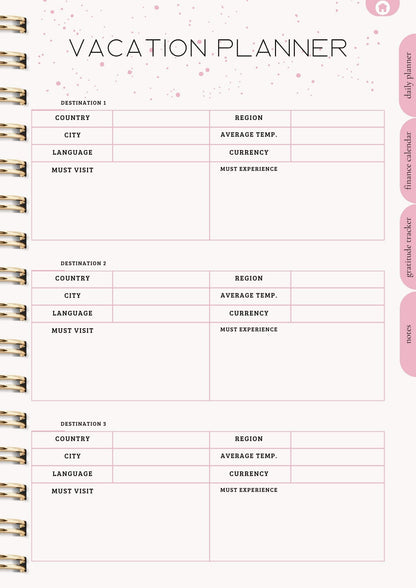 That Girl Planner: Both Digital & Printable | with Resell Rights