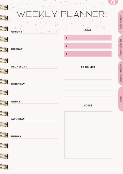That Girl Planner: Both Digital & Printable | with Resell Rights