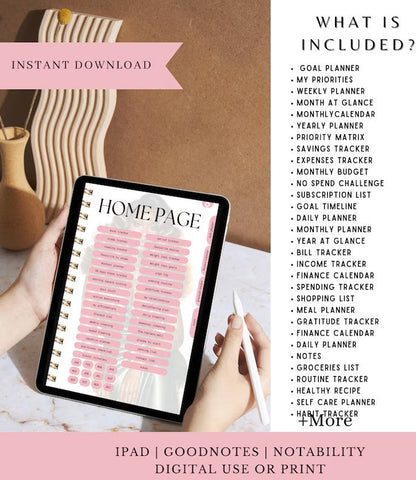 That Girl Planner: Both Digital & Printable | with Resell Rights